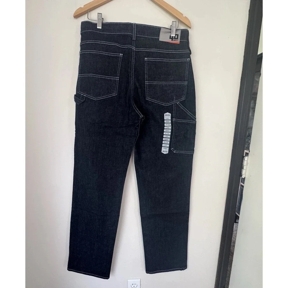 Duluth Trading Mens 40 Grit Flex Relaxed Fit Jeans Blue denim Size 32x34 NWT